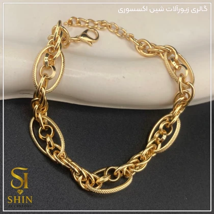 دستبند زنانه استیل دوپیو کد dzd28