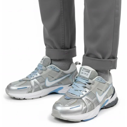 کتانیV2Kمردانه طوسی آبی