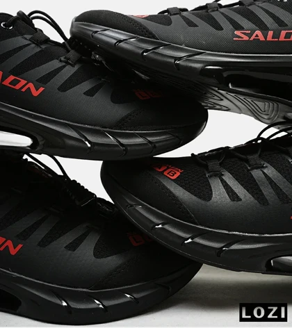 کفش کتانی مردانه و زنانه مشکی قرمز سالومون Salomon LAB