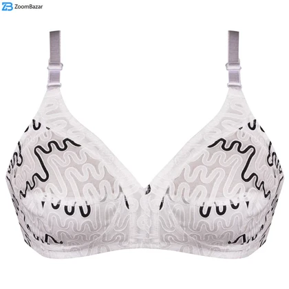 سوتین زنانه پانیذ مدل بدون فنر کد 66508-8 رنگ سفید