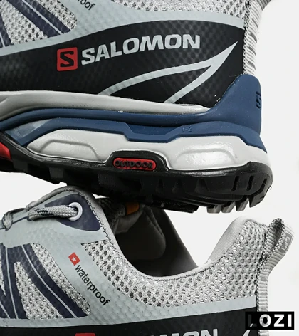 کفش کتانی مردانه و زنانه خاکستری مشکی Salomon Waterproof V.2