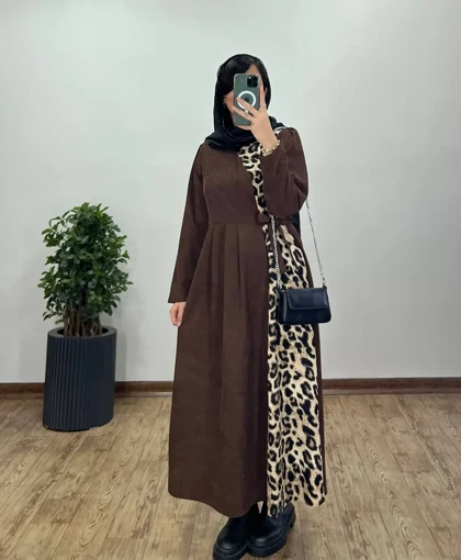 پیراهن مانتویی پاییزه فرنیا
