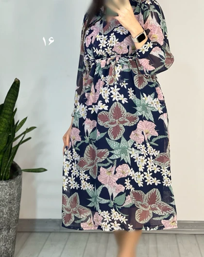 پیراهن حریر میدی41