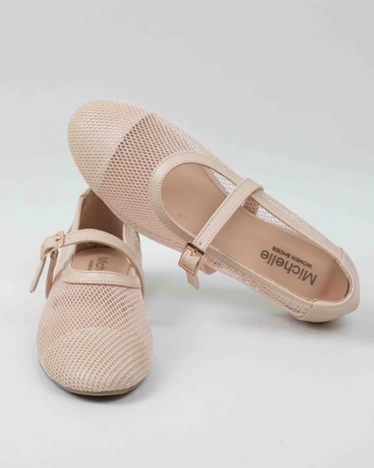 1625 - صندل توری تخت جلو گرد1625