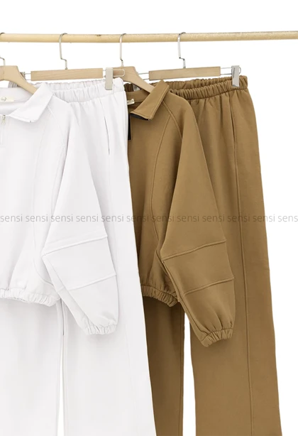 ست نیم زیپ کمر کش کد1005054