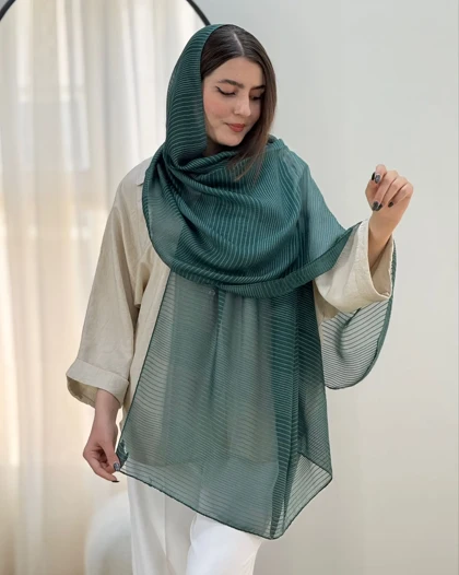 شال حصیری راه راه