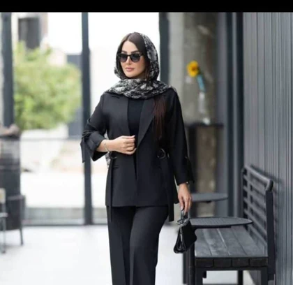 کت و شلوار بغل سگک دار زنانه