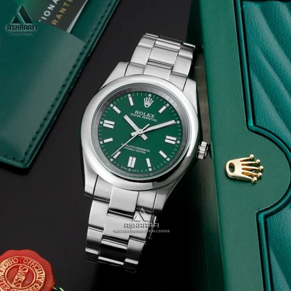 ساعت رولکس پرپچوال صفحه سبز Rolex Perpetual Dark Green 01