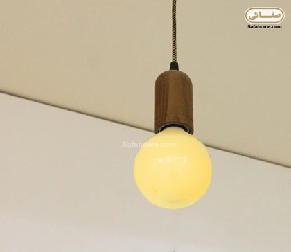 چراغ آویز چوبی طرح کلاسیک