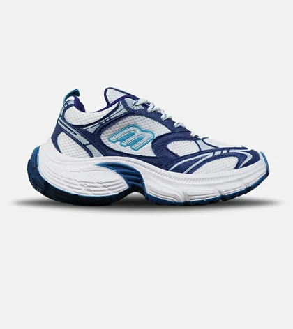 کفش کتانی مردانه و زنانه سفید بنفش BALENCIAGA مدل 8700