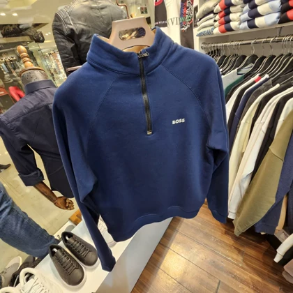 پلیور نیم زیپ طرح باس