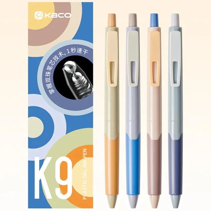 خودکار مشکی ژله ای کاکو Kaco مدل K9 نوک 0.5 میلی متری 4 عددی