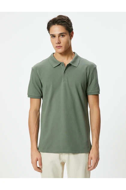 تیشرت یقه پولو مردانه اورجینال کوتون koton