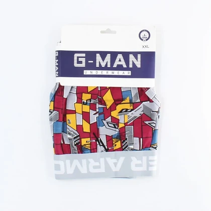 شورت مردانه اسلیپ جی من G-MAN طرح آبرنگی