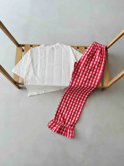 شلوار راحتی پیژامه چهارخونه پینترستی زنانه