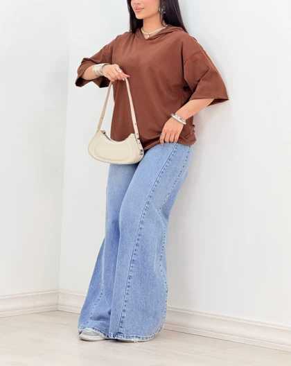 تیشرت کلاه دارشقایق(38)کد:5601