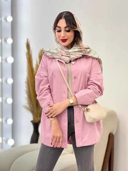 مانتو کتان دو جیب شاینا