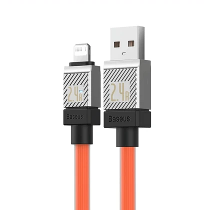 کابل فست شارژ یو اس بی به لایتنینگ 2.4 آمپر یک متری بیسوس CB000044 CAKW000401