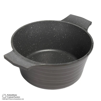 سرویس قابلمه چدن تاپ تفلون مدل آلفا کلاسیک 8 پارچه