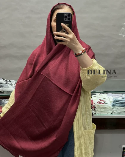شال حریر ساده وارداتی