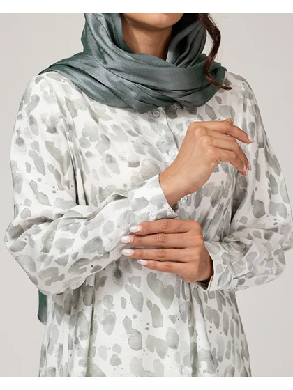تونیک زنانه لینن طرحدار تابستانی 50115