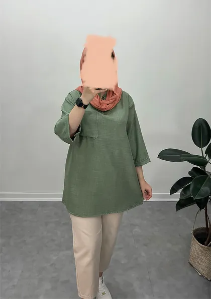 مانتو جلو بسته ساناز
