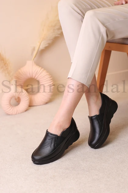 کفش پرسنلی پاشنه‌دار زنانه نسترن کد 1336