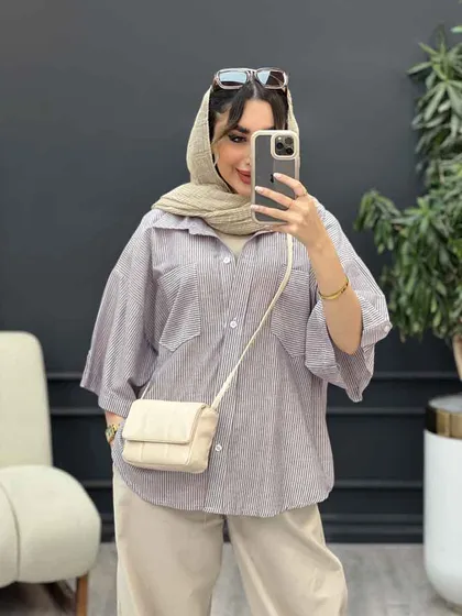 شومیز راه راه نگار