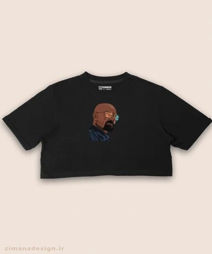 کراپ زنانه طرح بریکینگ بد شخصیت والتر وایت کد 883