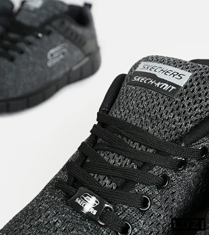 کفش کتانی طبی ورزشی خاکستری SKECHERS SKECH-KNIT