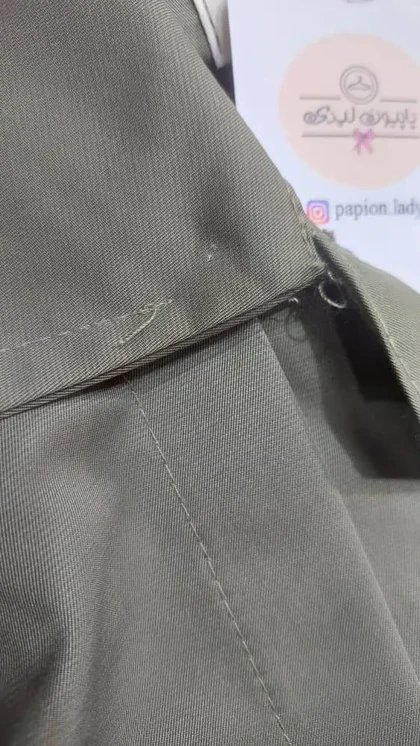 3524-بارانی مزونی میکا (ایراددار)