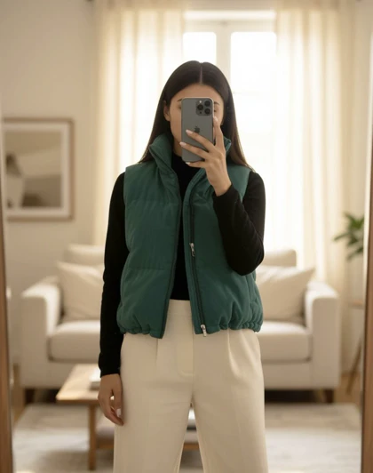 پافر زنانه پایین گت دار
