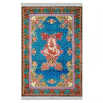 فرشینه از جنس پارچه هازان مخمل ترک طرح سنتی و مدرن برند دفه کد DAMG716