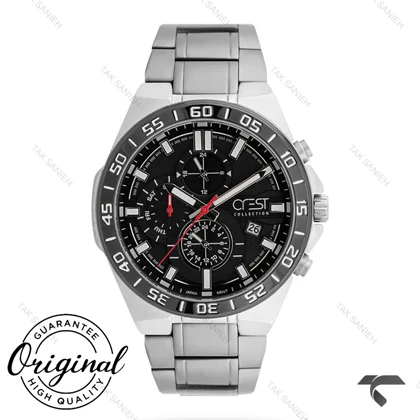 ساعت کرست مردانه 6269-1 صفحه مشکی Crest-10881-G