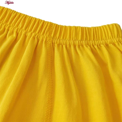 شورت مردانه ماییلدا مدل پادار پنبه‌ای خردلی کد 4702