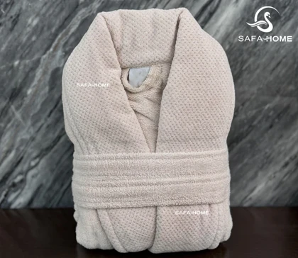 ست حوله دوقلو میکرو کرم تیره سفید
