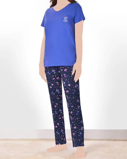 تیشرت و شلوار تک گل لیانا زنانه