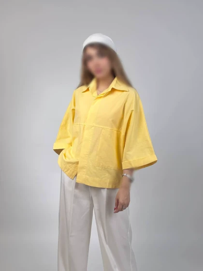 شومیز باکسی دوجیب مدل دلبهار کد 50263