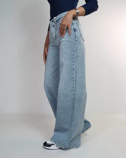 شلوار جین فول بگ  کد 1000163