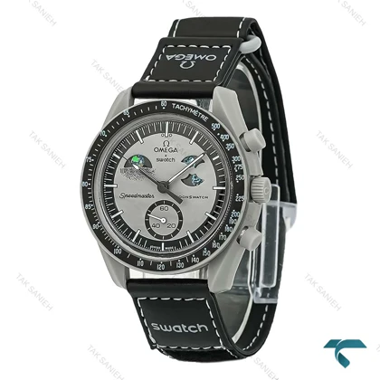 امگا سواچ ماموریت به ماه صفحه طوسی طرح جدید Swatch-8242-U