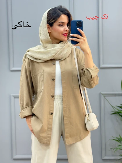 مانتو کتان لیان ( تک جیب )