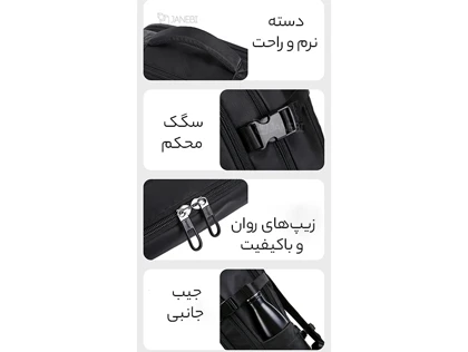 کوله پشتی لپ تاپ 15.6 اینچ بنج BANGE اصل مدل BG-1801 با پورت USB