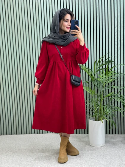 پیراهن مانتویی لیدیا