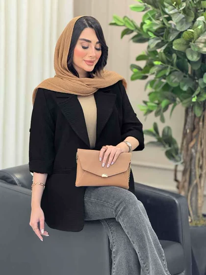 مانتو دو دکمه آینور
