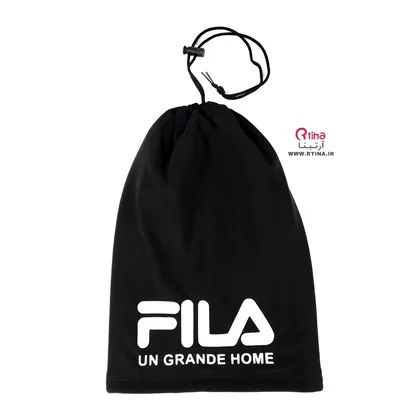 اسکارف مشکی بند دار زمستانه دو لایه طرح FILA