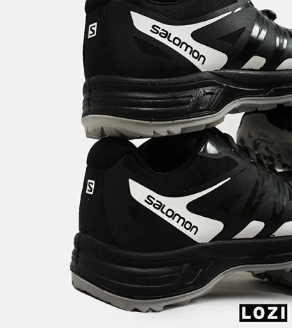 کفش کتانی کوهنوردی مردانه و زنانه مشکی سفید Salomon wings pro 2