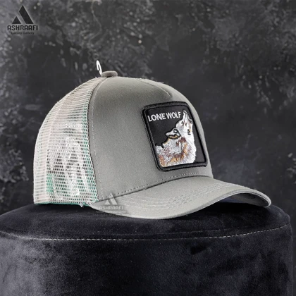 کلاه گورین طرح گرگ Trucker Cap HA16