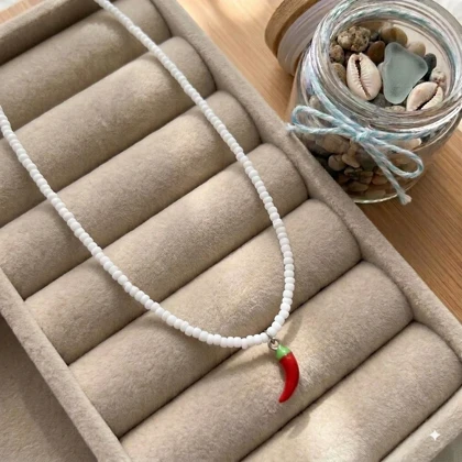 گردنبند تابستانی و ساحلی فلفل 3d