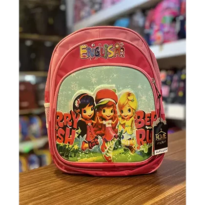 کوله پشتی مدرسه طرح دار سه زیپ