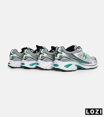 کفش کتانی بزرگ پا طوسی سفید سبز NEW BALANCE 1064 V.2